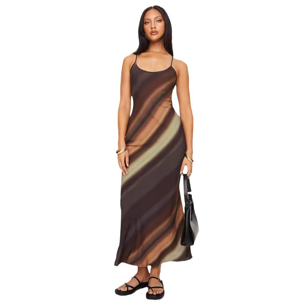 Natalia - Elegante Farbverlauf Maxikleid