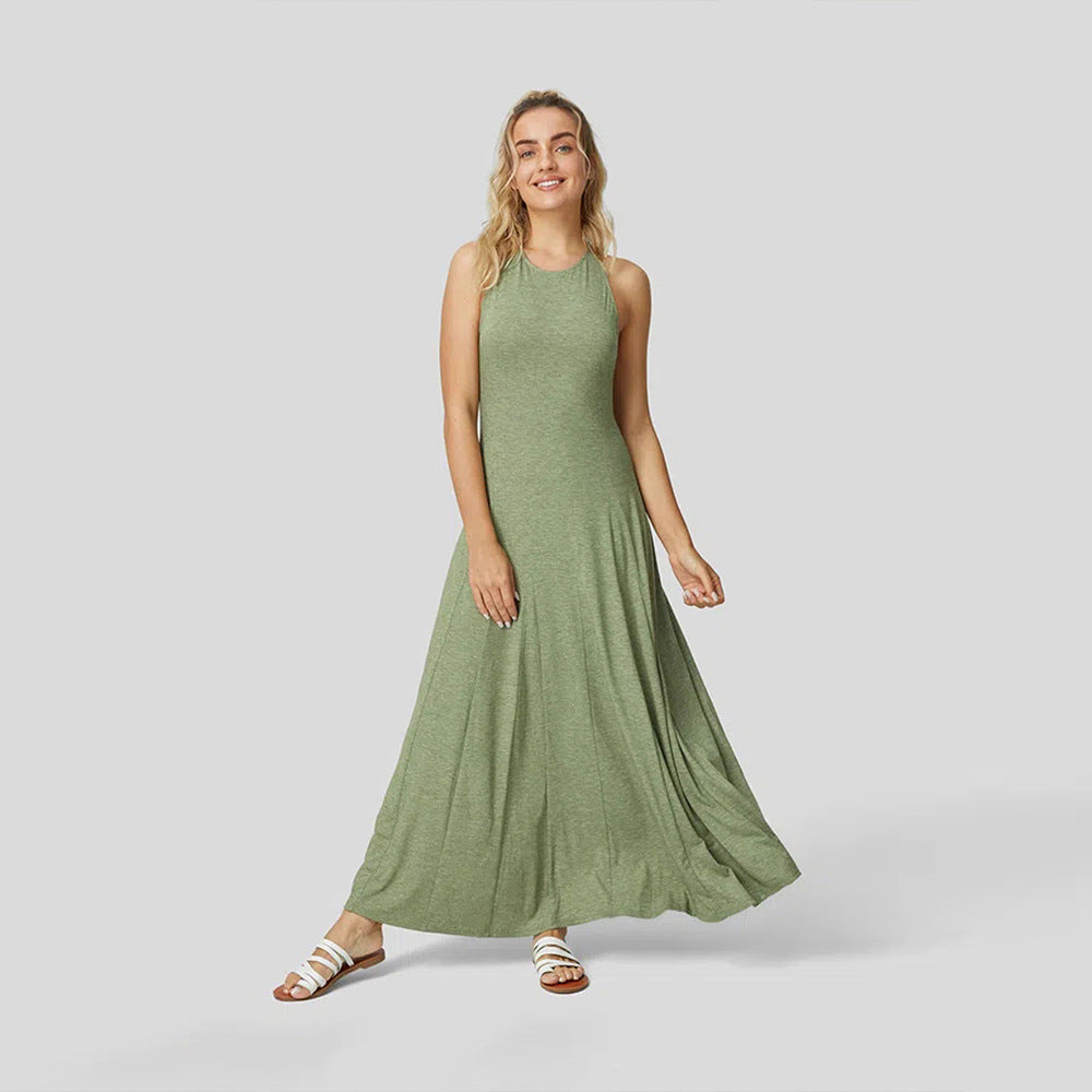 Natasha - Lange Swingkleid im Slim Design