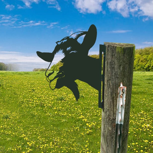 WildPost - Metall-Dyresilhuet-Zaunaufsätze