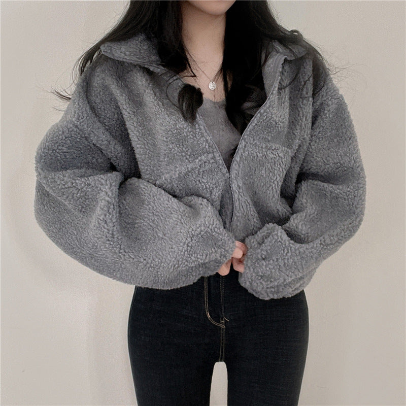 Clara - Fleece gefütterte Zip-Jacke mit Taschen