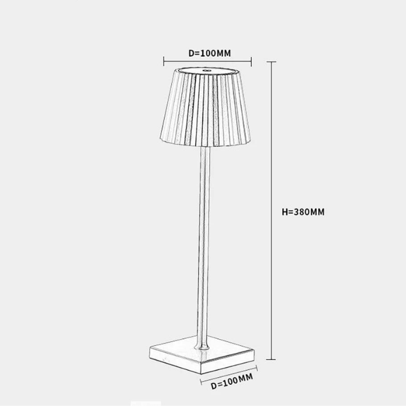 Luminara Dimmbare LED-Tischlampe für Innen- und Außenambiente