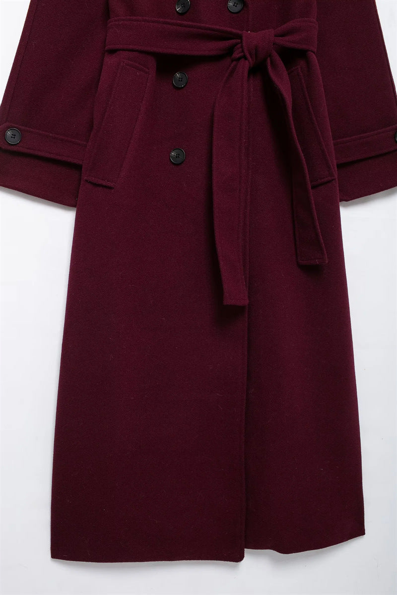 Sofia Elegante Jacke mit Revers und Gürtel