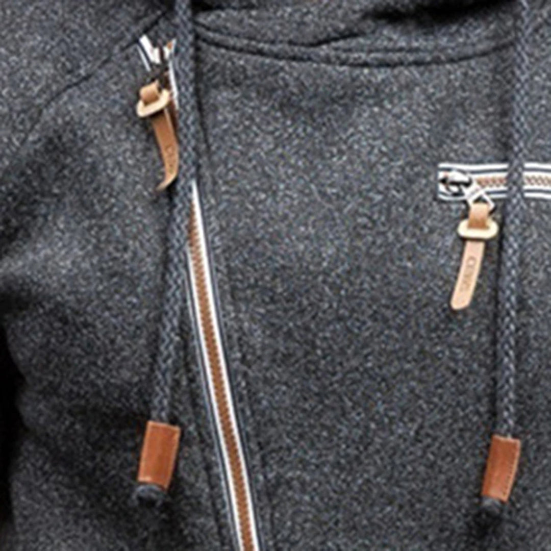 Moderner | Lucas Hoodie-Jacke mit stylischem Reißverschluss