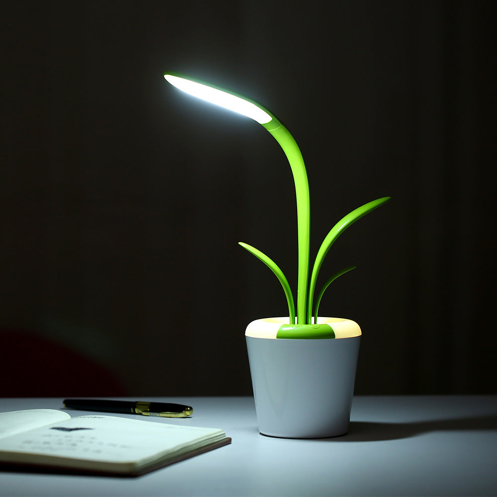 GlowLeaf - Weiche diffuse pflanzenförmige LED-Tischlampe