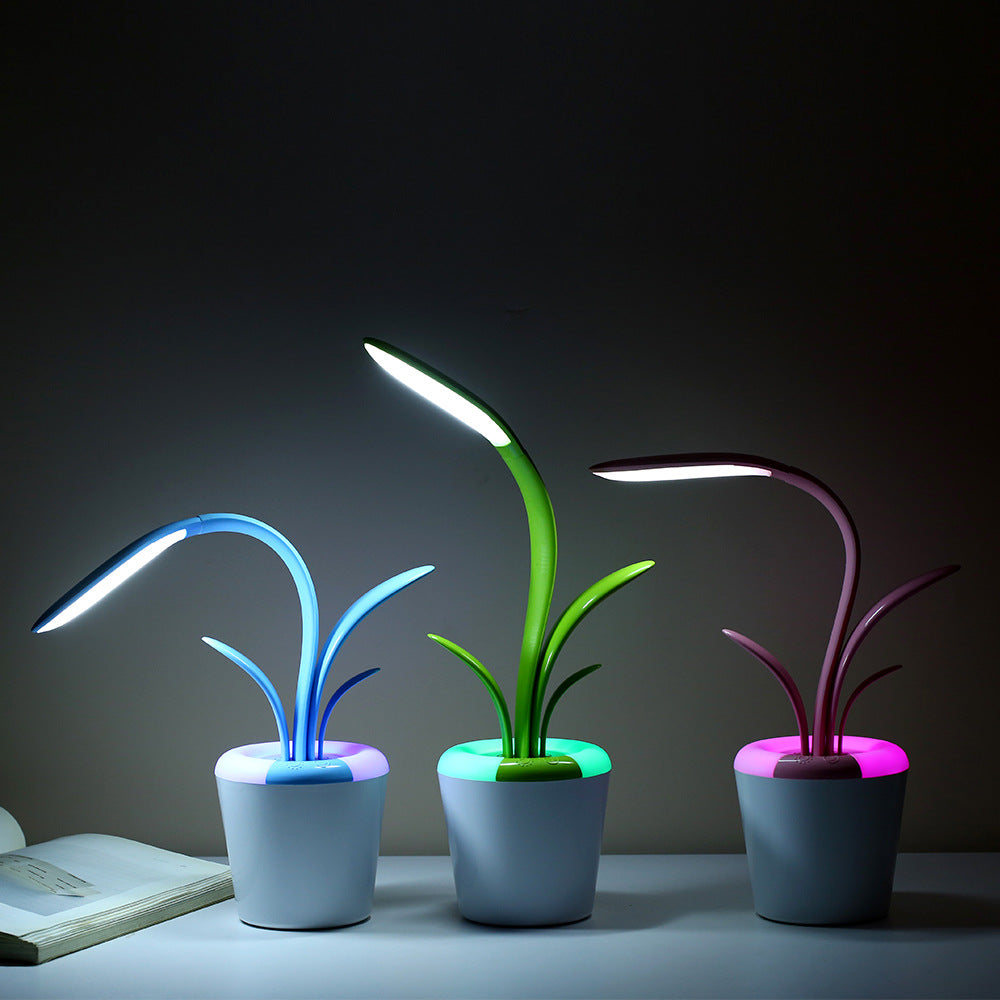 GlowLeaf - Weiche diffuse pflanzenförmige LED-Tischlampe