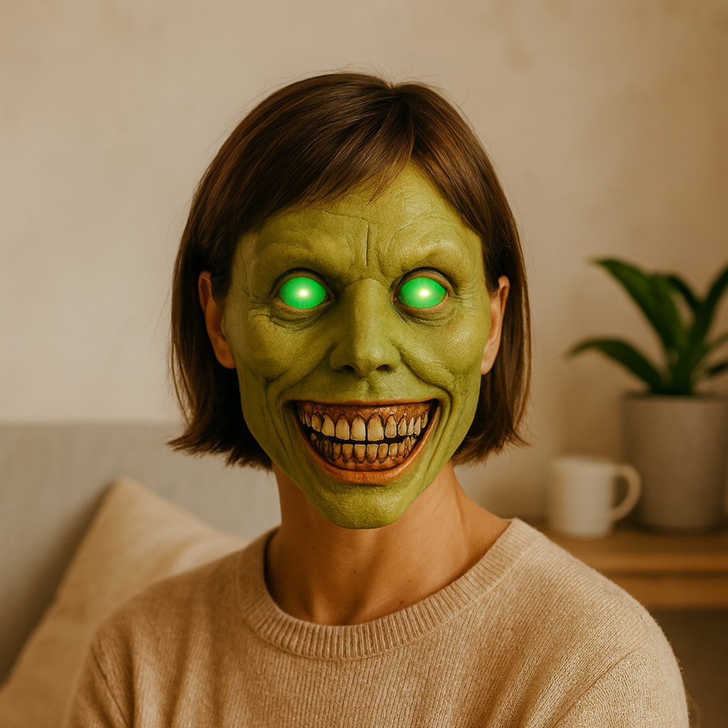 PhantomGlow | LED-Augen-Halloweenmaske