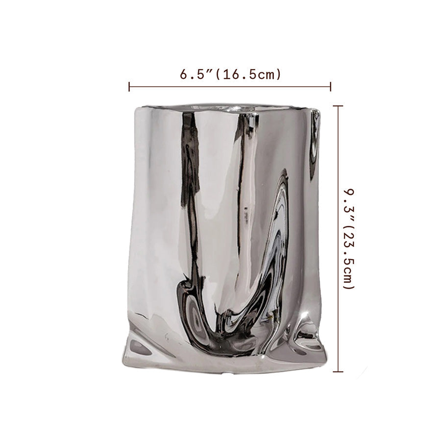 CurvaVase Moderne Skulpturale Vase – Stilvolles Gekräuseltes Design für Elegante Einrichtung