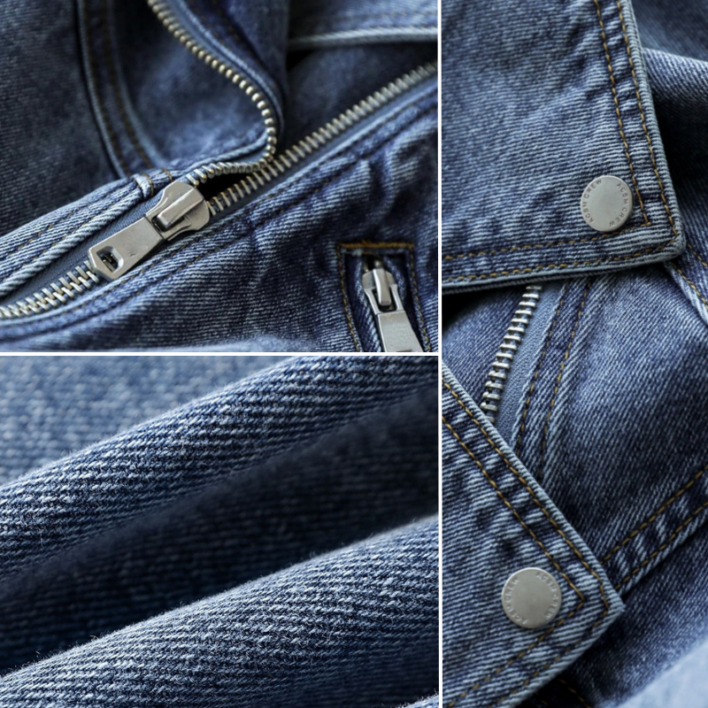 Leah - Vintage gewaschenen Denimjacke