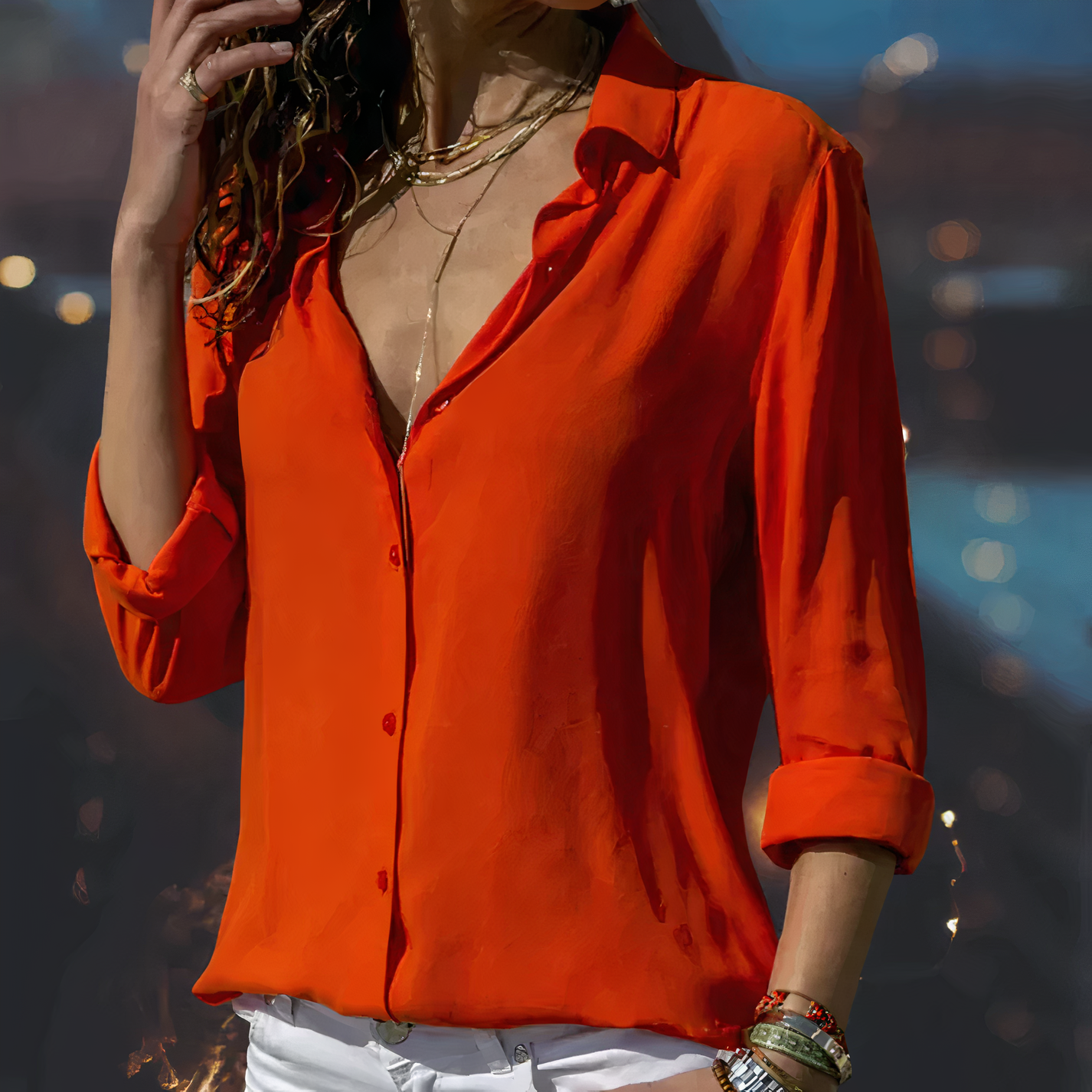 Charlotte Elegante Chiffonbluse