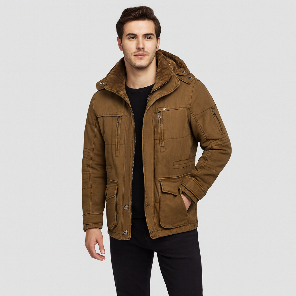Renlor | Warme Winterjacke mit Kapuze