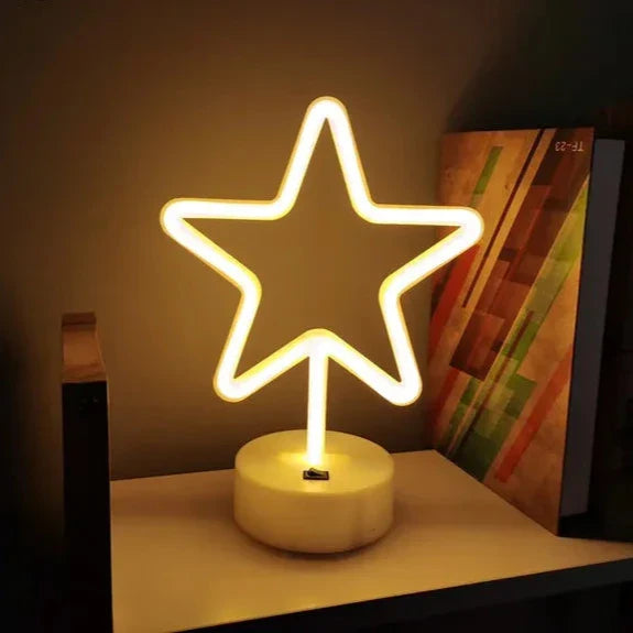 NeonGlow – Verspielt Set mit Neonlichtern