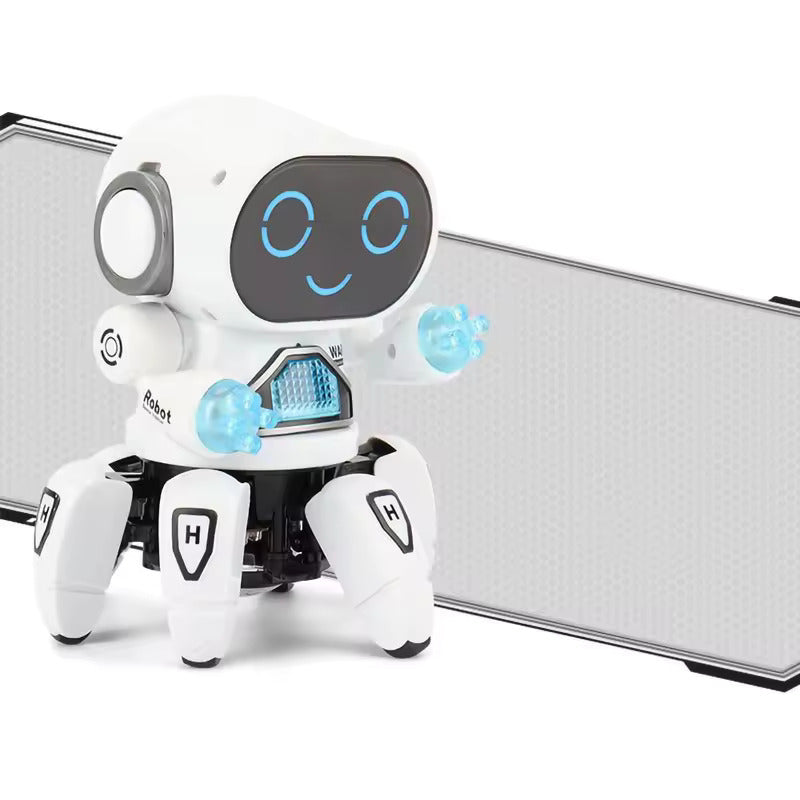 RoboGroove – Interaktiver singender und tanzender Roboter mit bunten LED-Lichtern