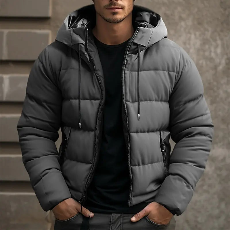 Rex moderne Pufferjacke mit Kapuze