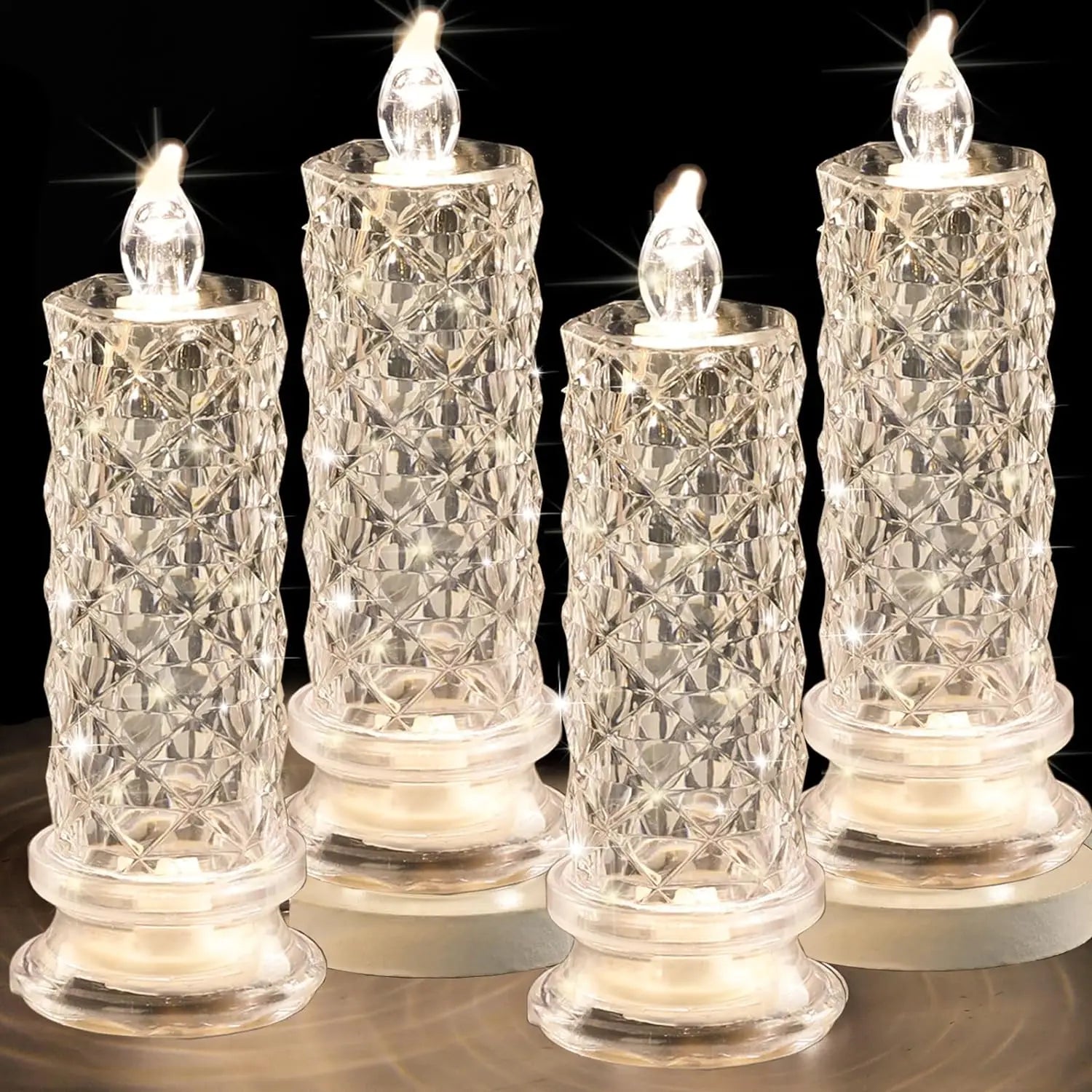 Krystallys LED-Lampe batteriebetriebene Laterne Nachtlicht