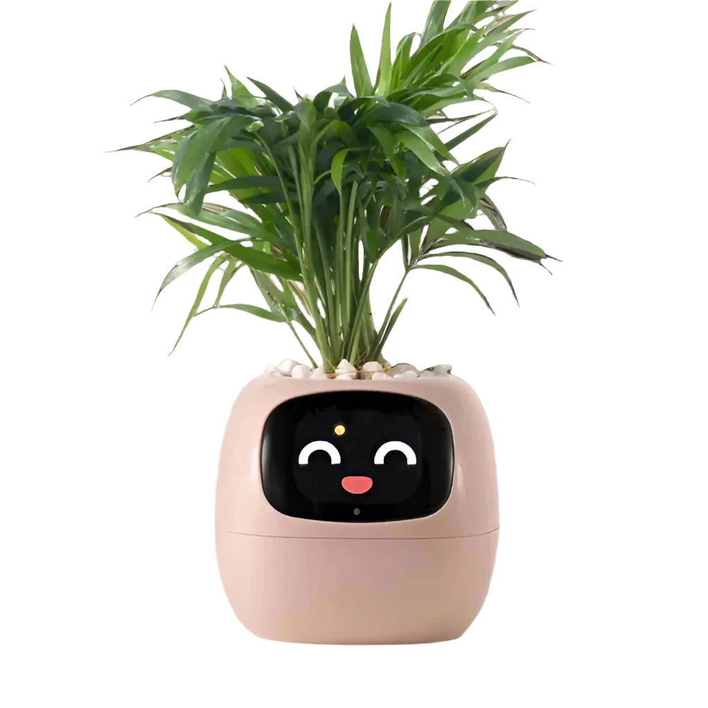 PlantPal Smart Interaktive Pflanzgefäß – KI-gesteuerte Topf mit animiertem Display und Umweltsensoren