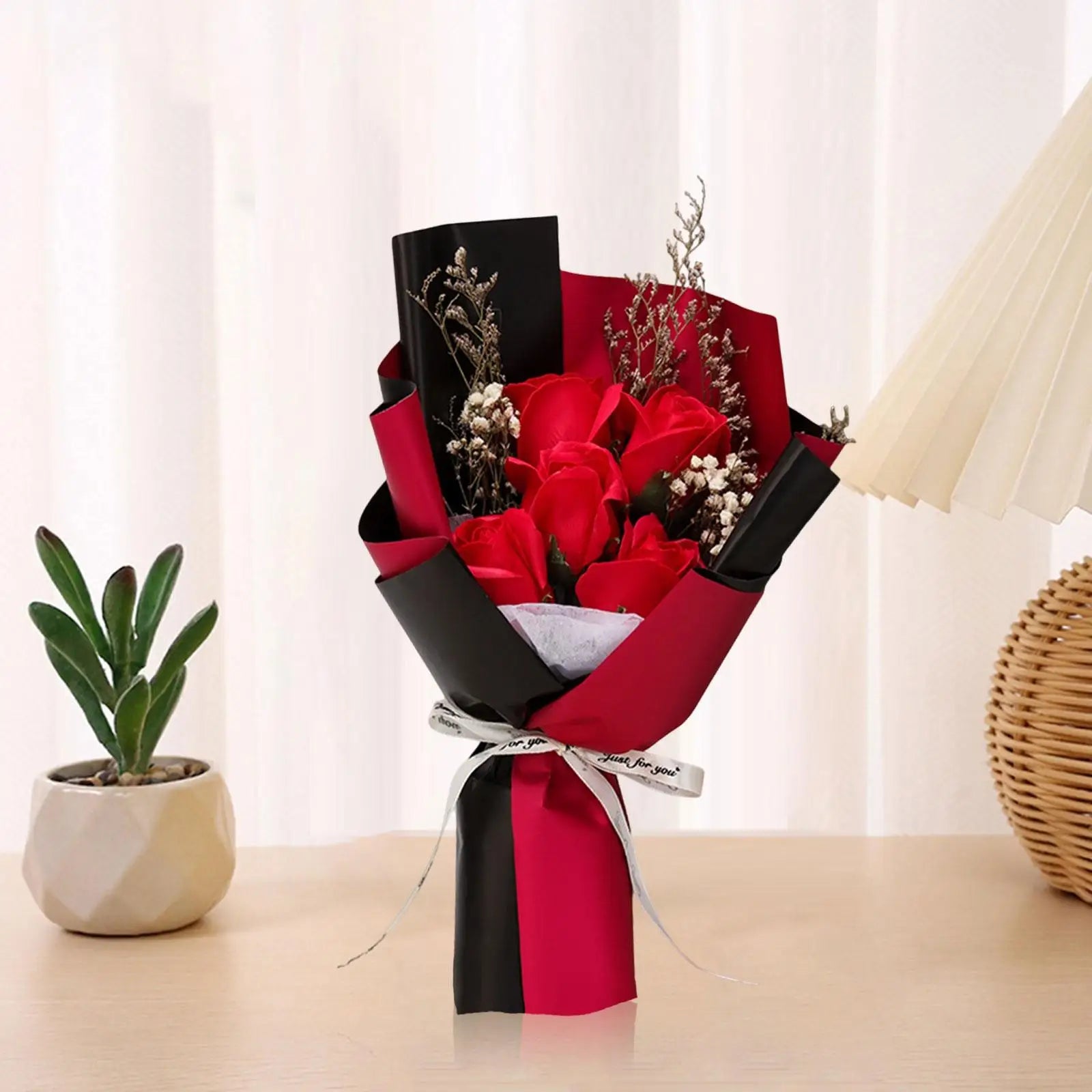 Blumenstrauß mit duftender Seife