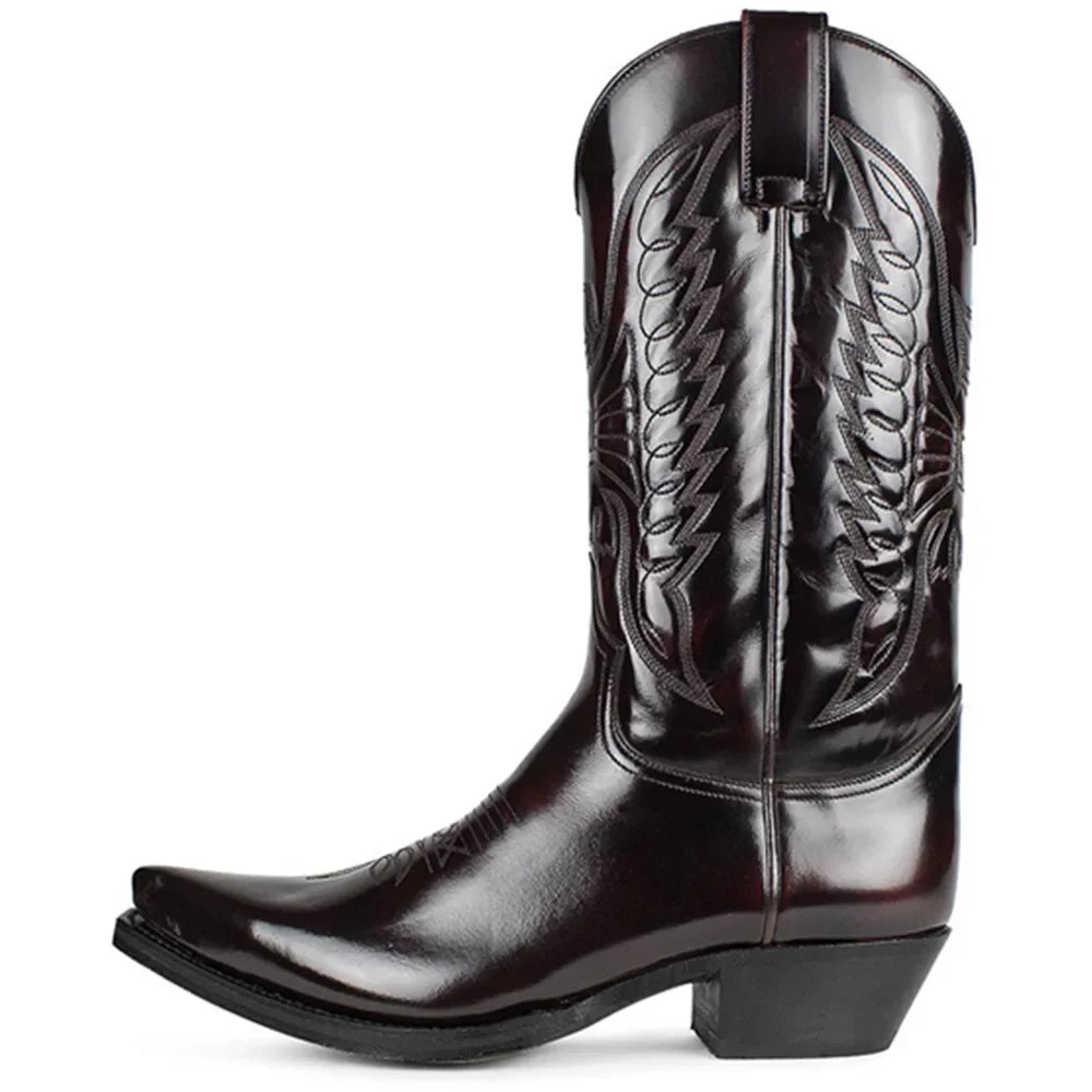 Magda - Klassische bestickte Cowboystiefel für zeitlosen Stil