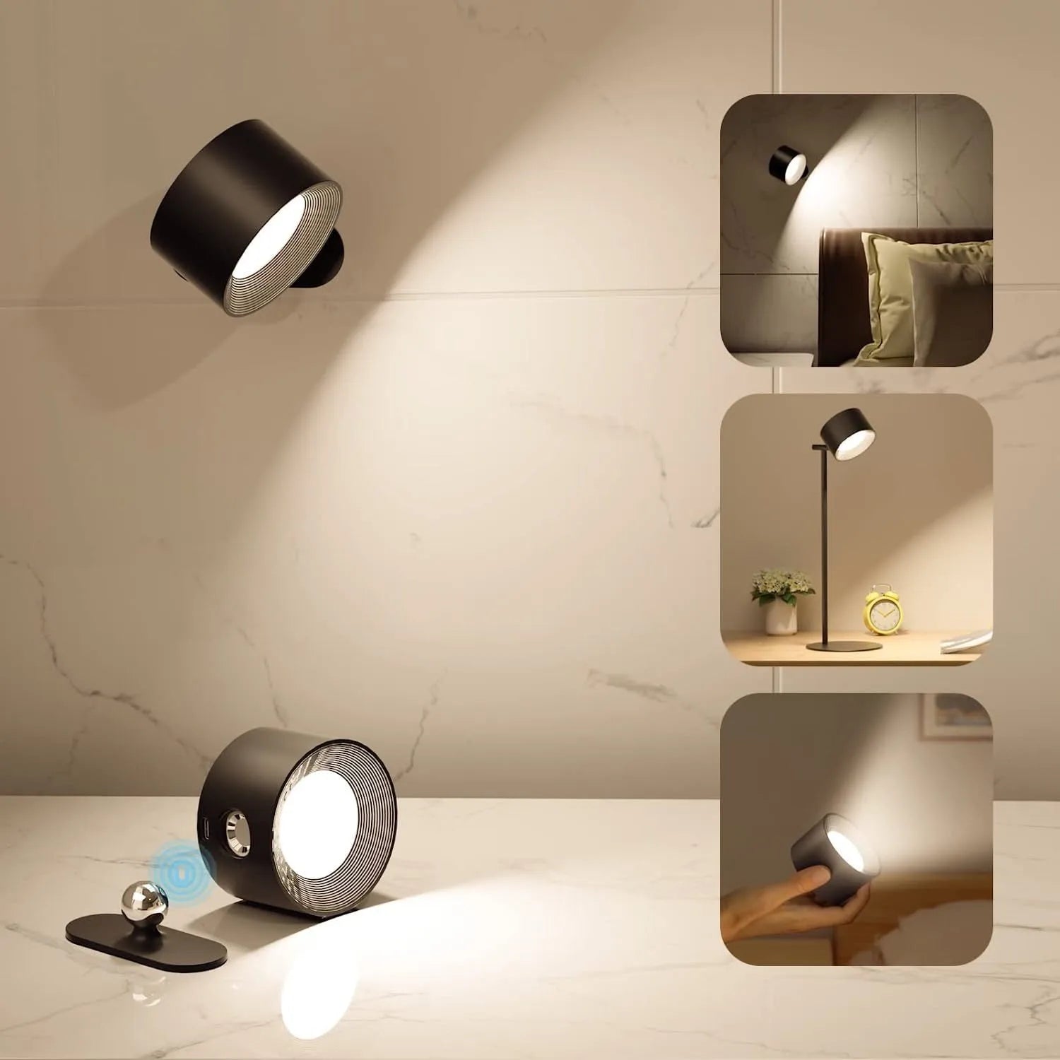 LumeGlow - Moderne Wandlampe mit einstellbarer Farb- und Helligkeitskontrolle