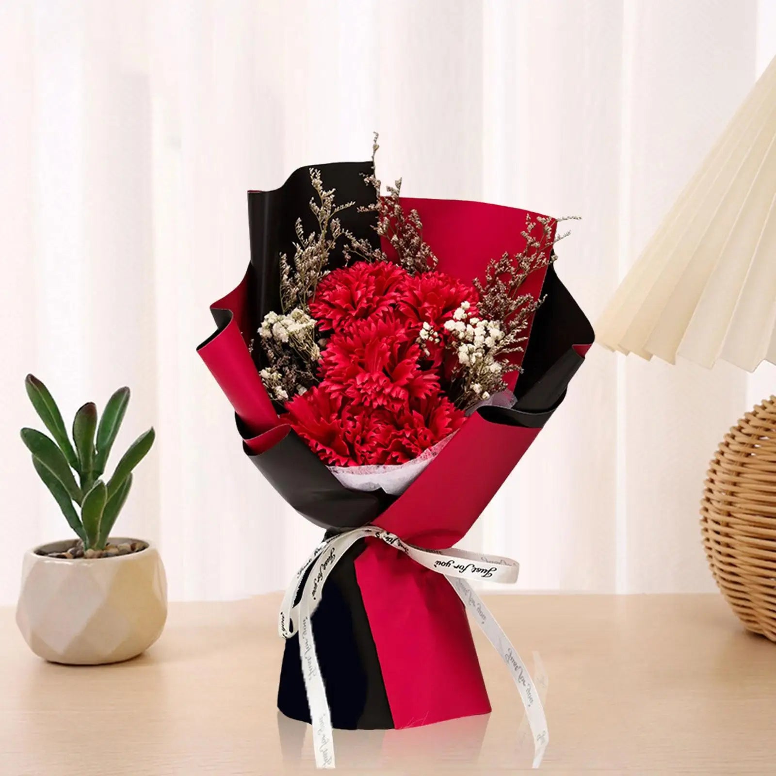 Blumenstrauß mit duftender Seife