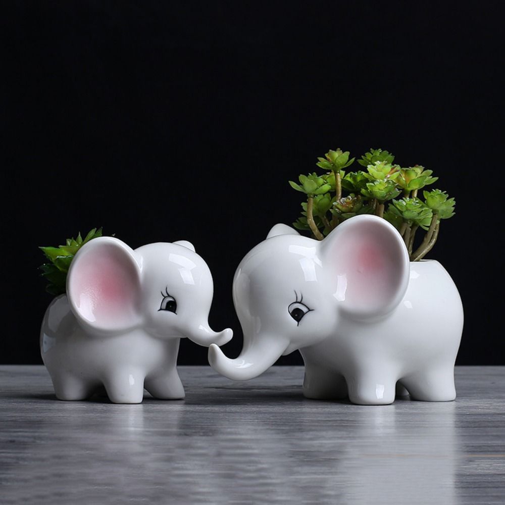 ElephantElegance Skulpturaler Pflanzkübel – Modernes Dekoratives Elefanteninspiriertes Design