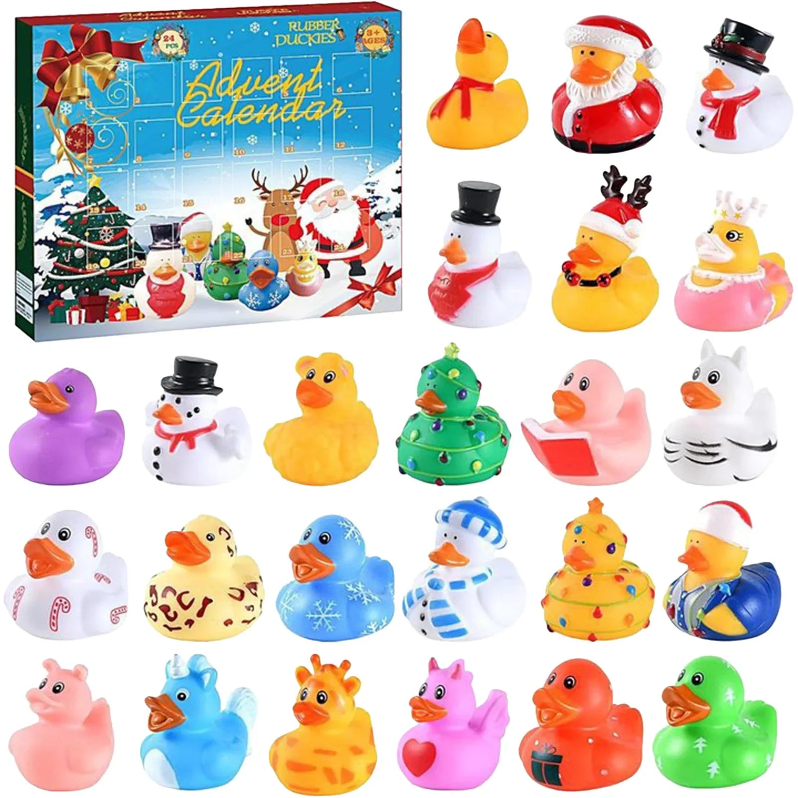 Julenedtælling Gummiand-Adventskalender