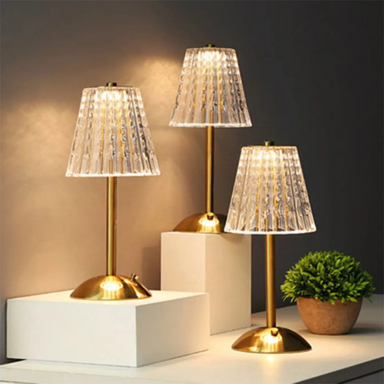 Kristall LED Schreibtischlampe