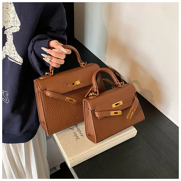 Rikke - Lychee-Muster Crossbody-Tasche