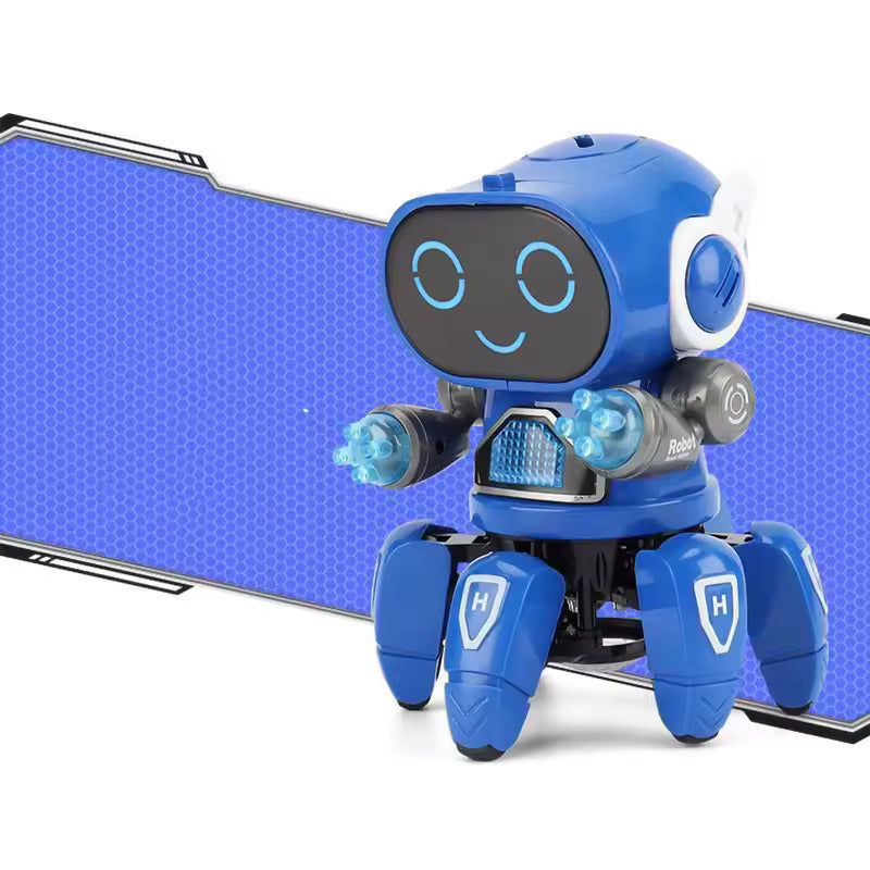 RoboGroove – Interaktiver singender und tanzender Roboter mit bunten LED-Lichtern