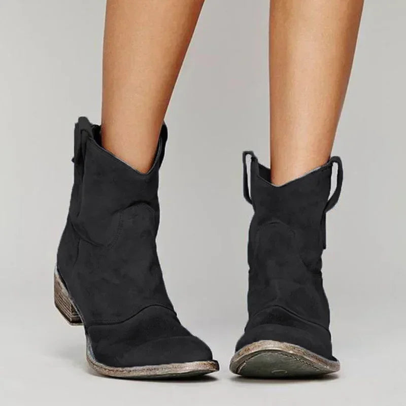 Rustler Vintage Westernstiefel für Frauen – Bequemer Cowgirl-Stil bis zur Mitte der Wade