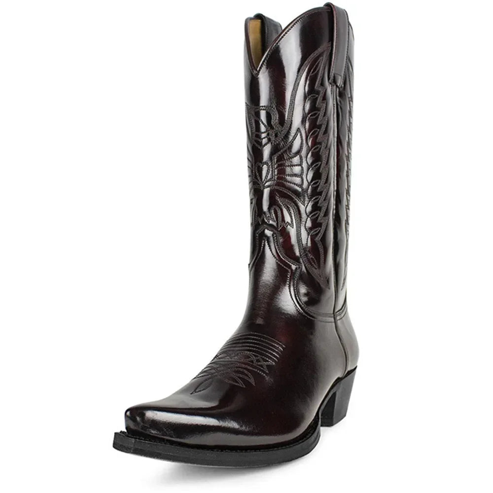 Magda - Klassische bestickte Cowboystiefel für zeitlosen Stil