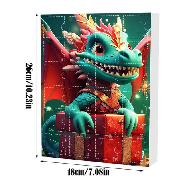24-tägiges Puzzlespiel Dragon-Adventskalender
