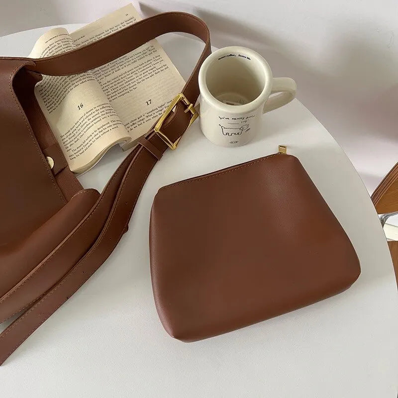 Savannah Luxus Leder Schultertasche - Zeitlose Eleganz für jeden Anlass