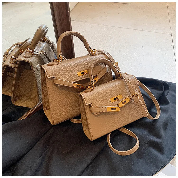 Rikke - Lychee-Muster Crossbody-Tasche