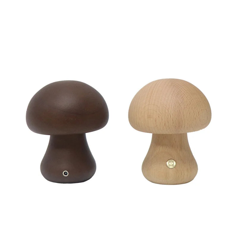 MystiGlow Holzschwamm Tischlampe