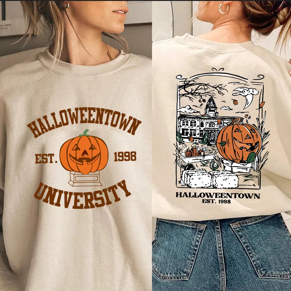 Lara Halloween Gespenst Vintage Pullover