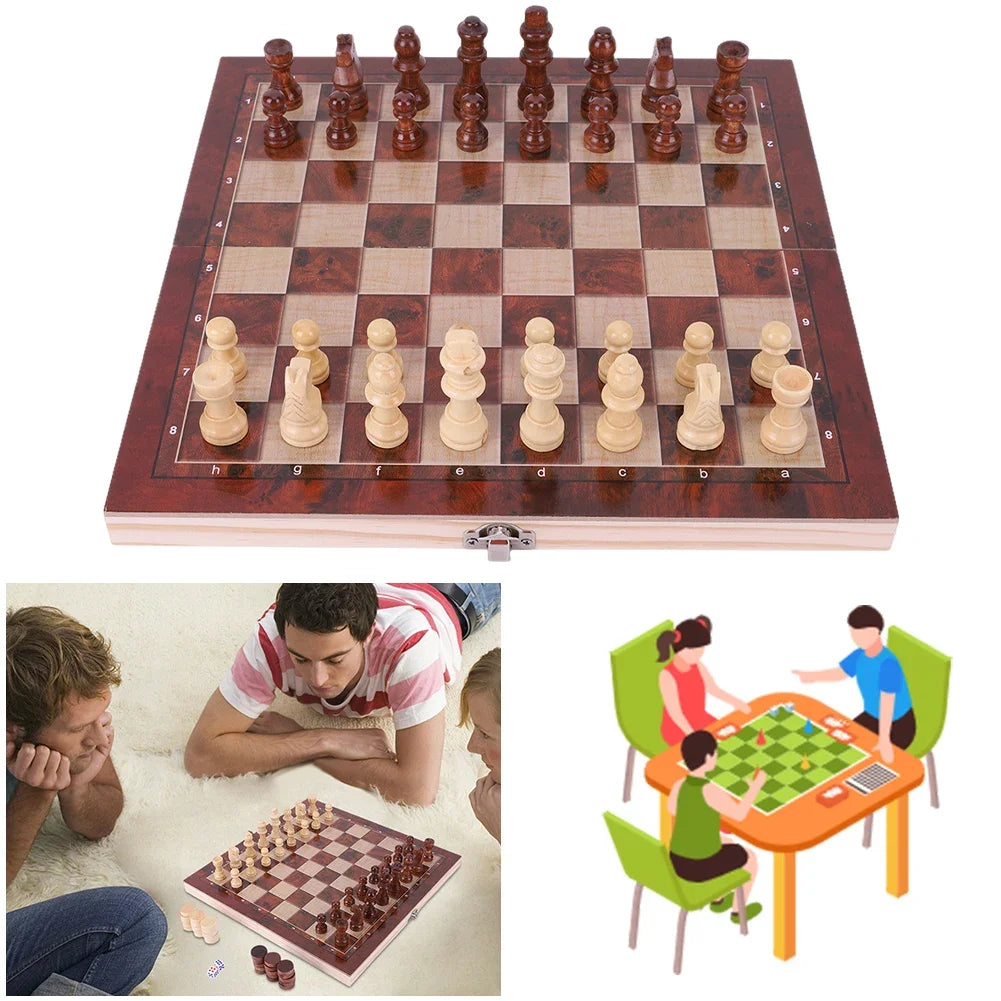 Hochwertiges Schachspiel aus Holz