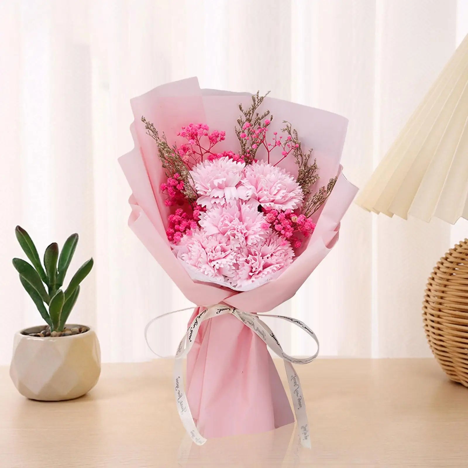 Blumenstrauß mit duftender Seife