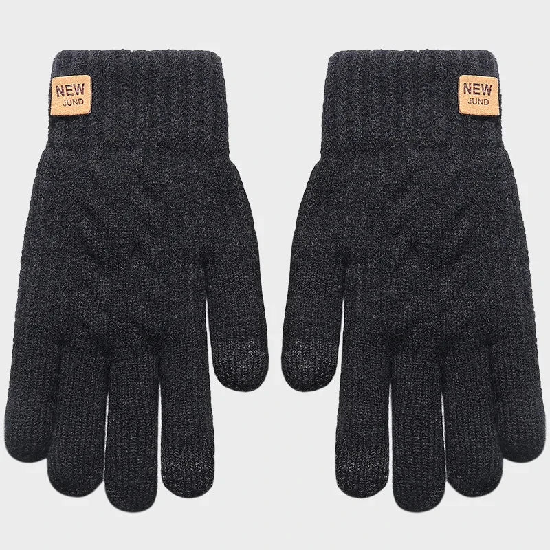 Thermische Wollhandschuhe mit Touchscreen - Winterfahrhandschuhe