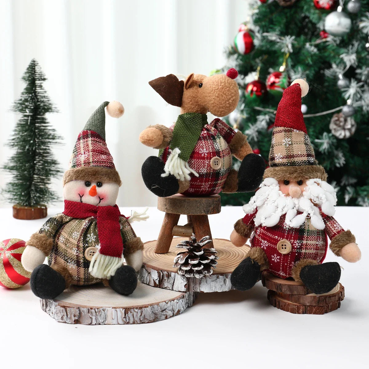 Weihnachtspuppen Neujahrsornament Set