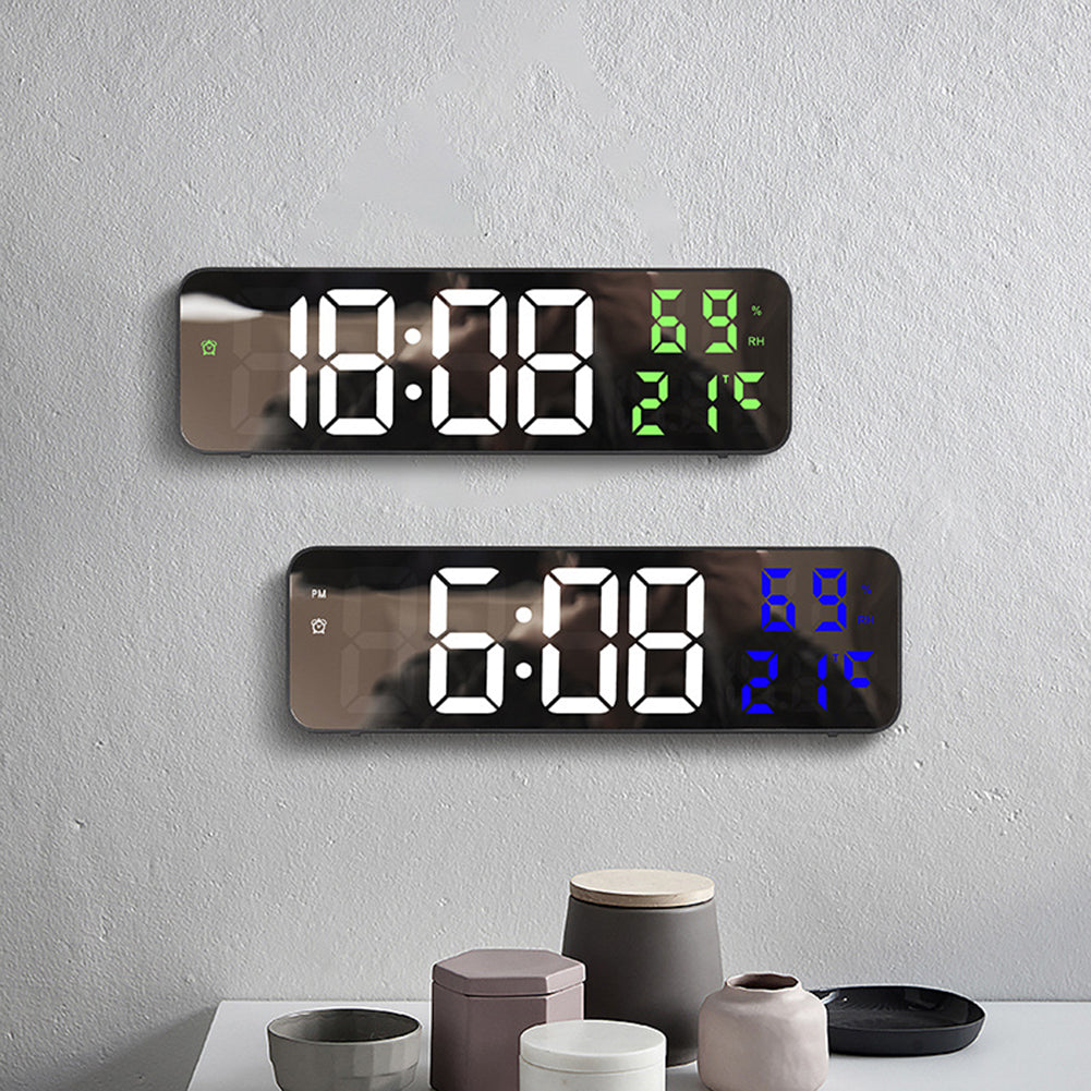 ClimaGlow Smart LED-Wanduhr – Überblick über Zeit und Klima