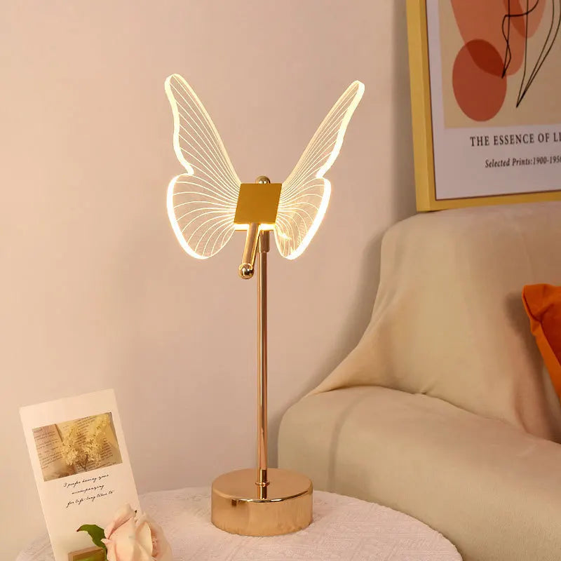Retro Gold Acryl LED Schreibtischlampe