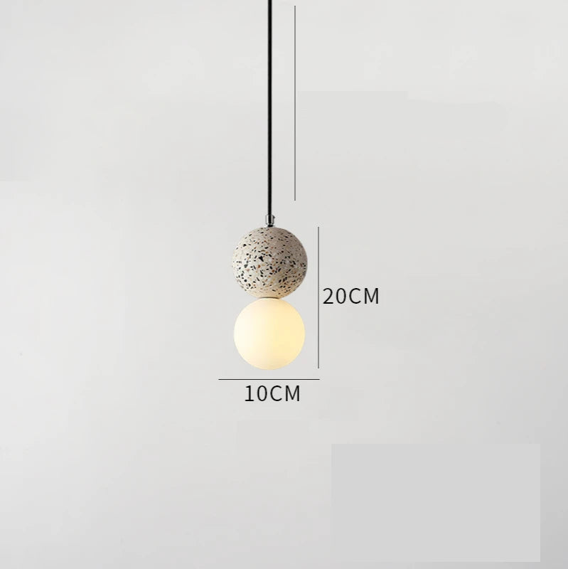 LumiOrb – Minimalistische Pendelleuchte mit Glasschirm