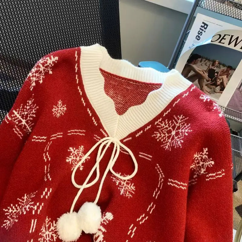 Jessica - Weihnachts-Schneeflocken-Pullover