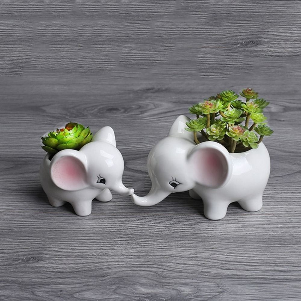 ElephantElegance Skulpturaler Pflanzkübel – Modernes Dekoratives Elefanteninspiriertes Design