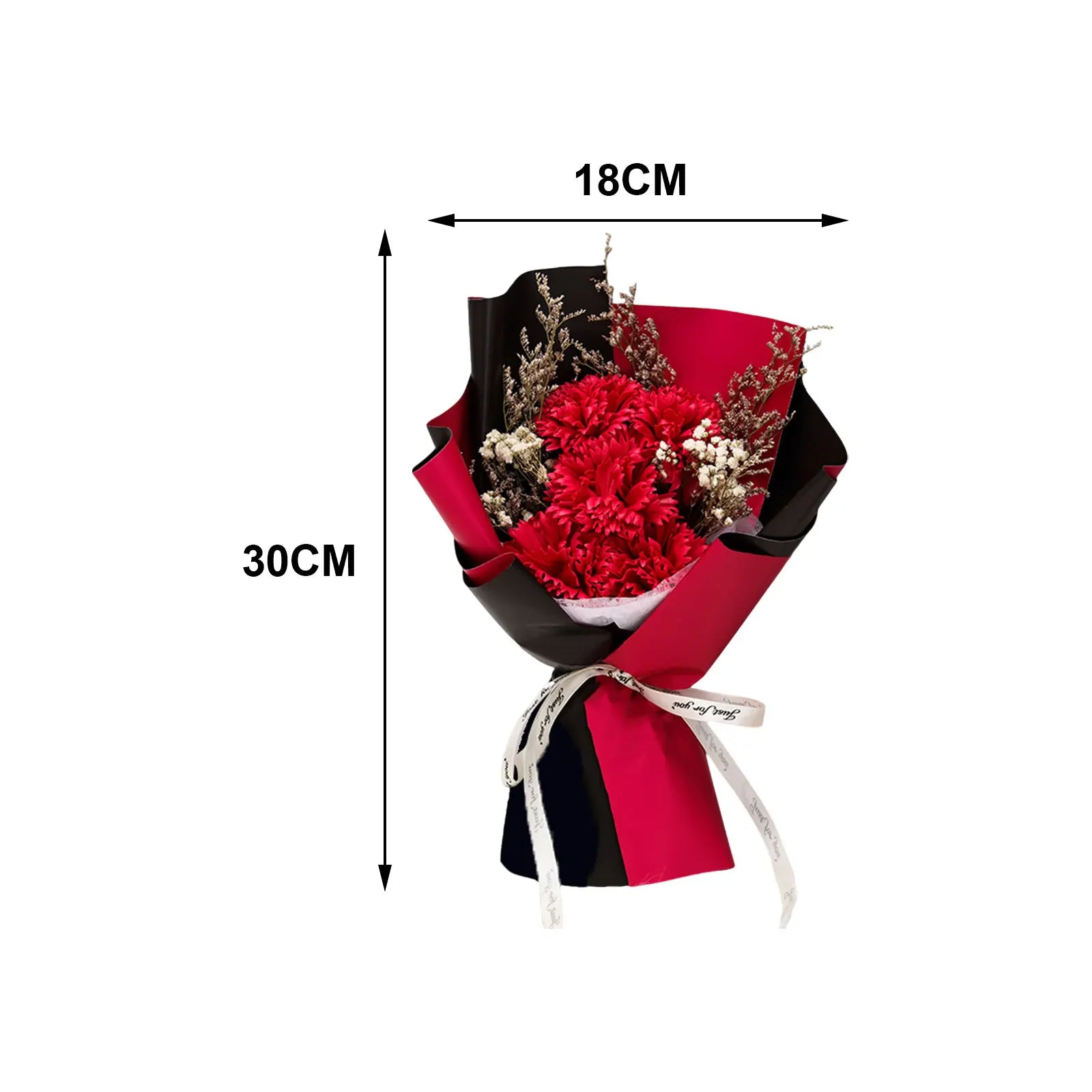 Künstlicher Seifenblumenstrauß