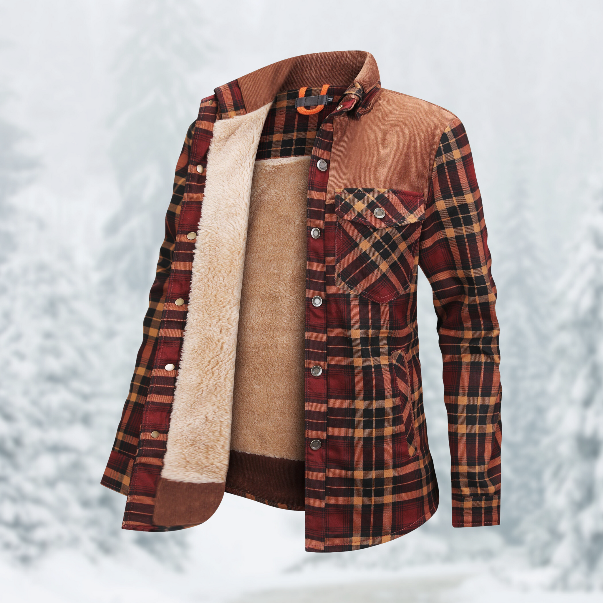 Marie trendige Outdoor-Flanelljacke