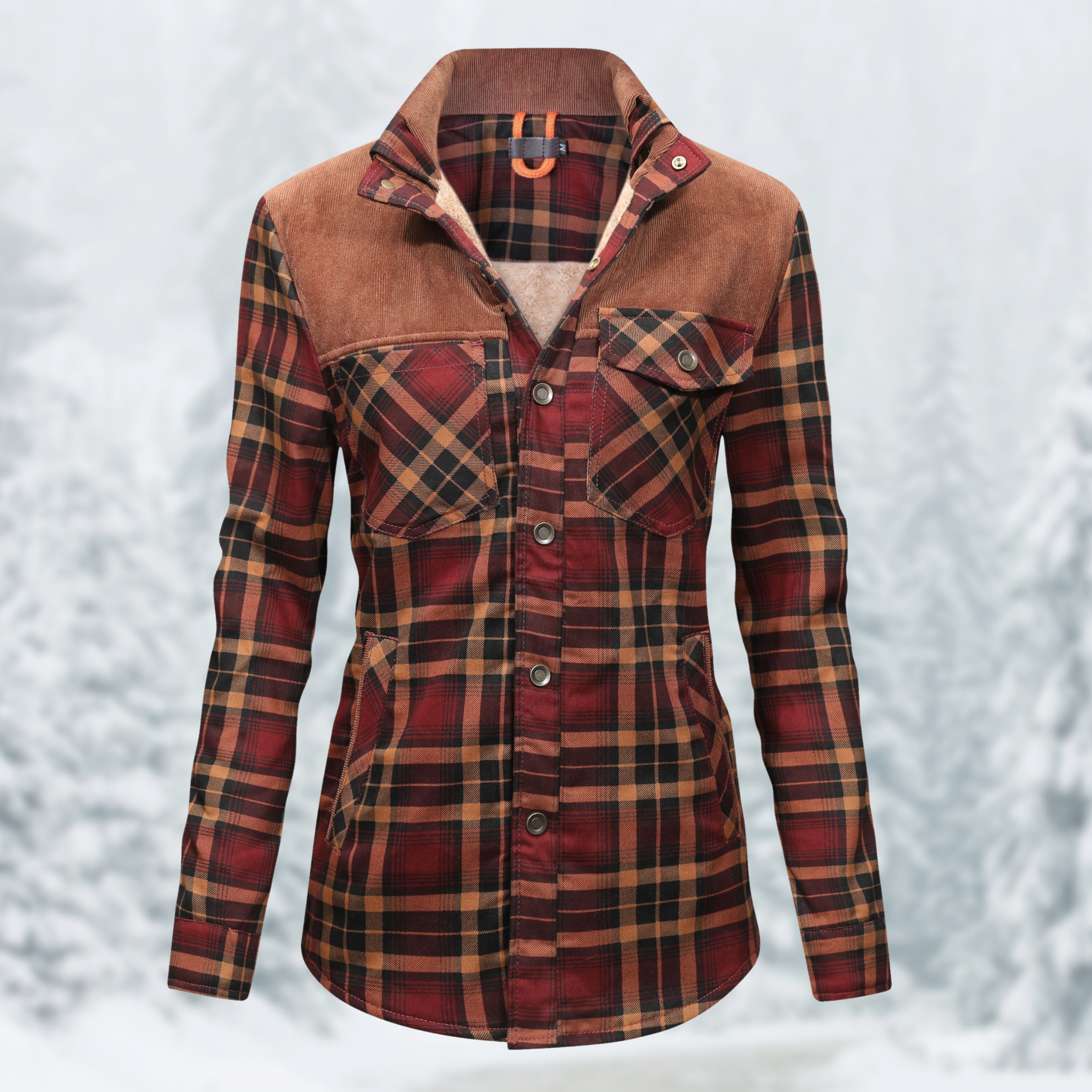 Marie trendige Outdoor-Flanelljacke