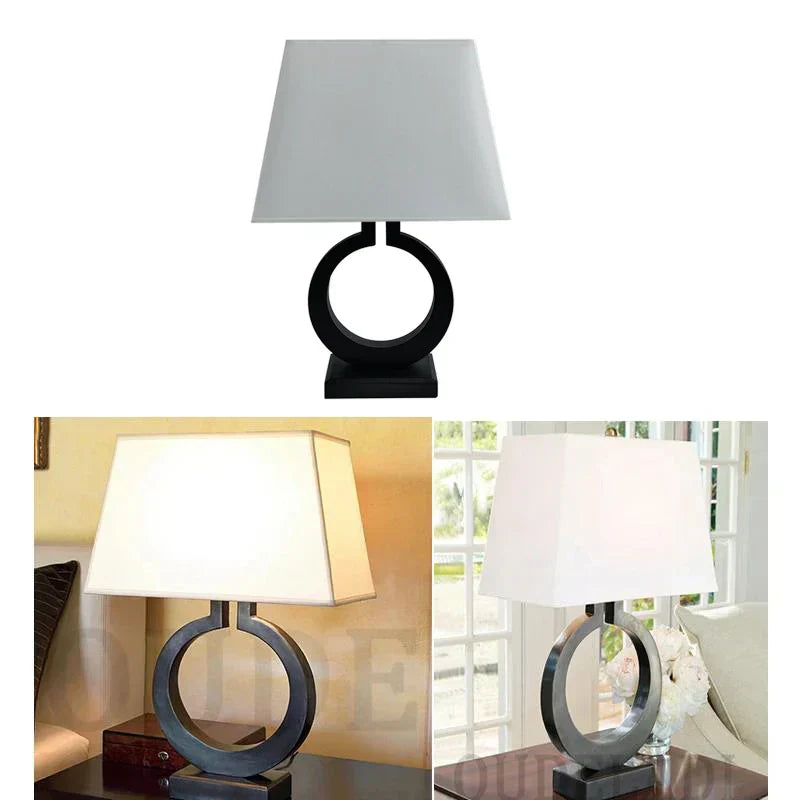 LumoEdge – Moderne Tischlampe mit eleganter schwarzer Basis