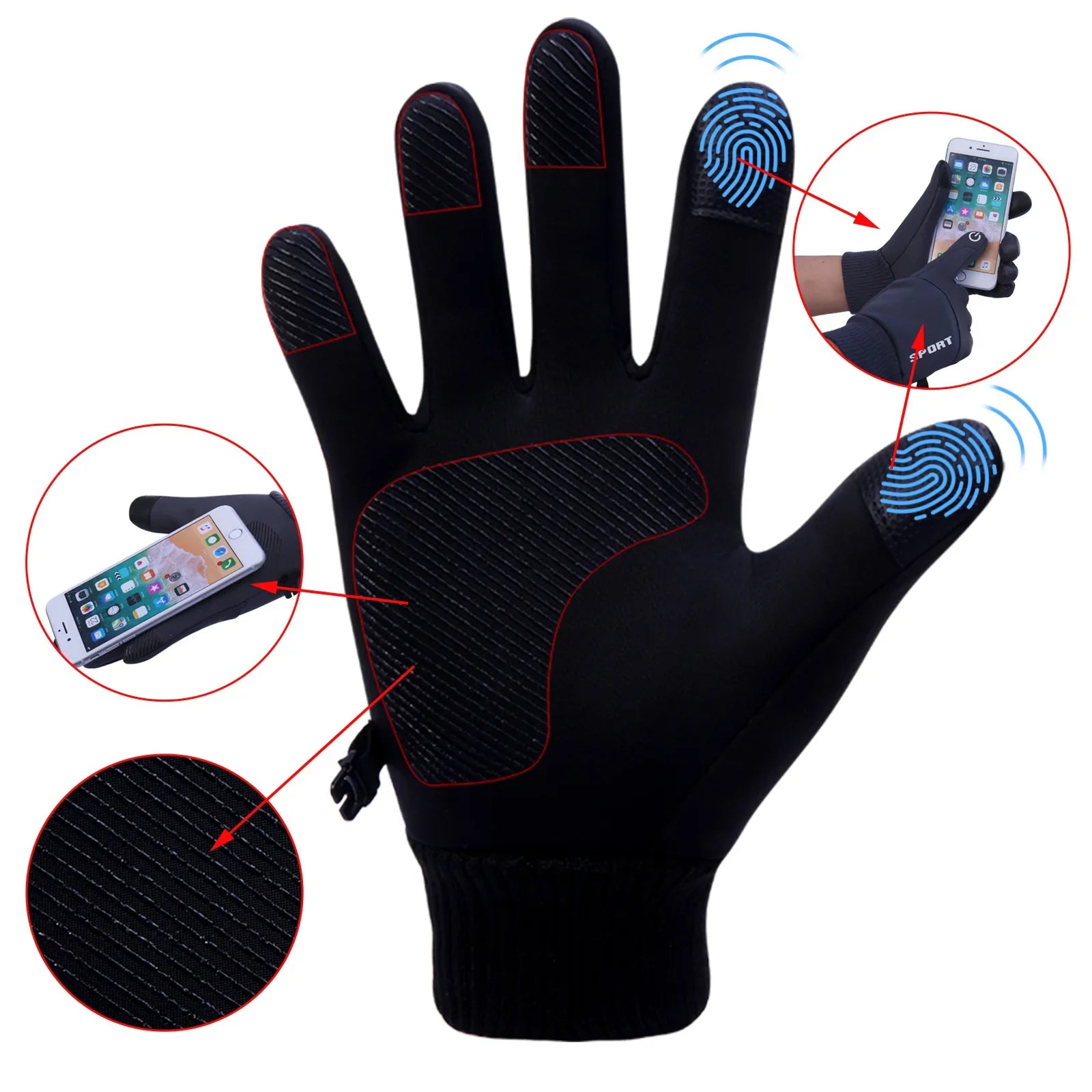 Wärmhandschuhe mit Touchscreen
