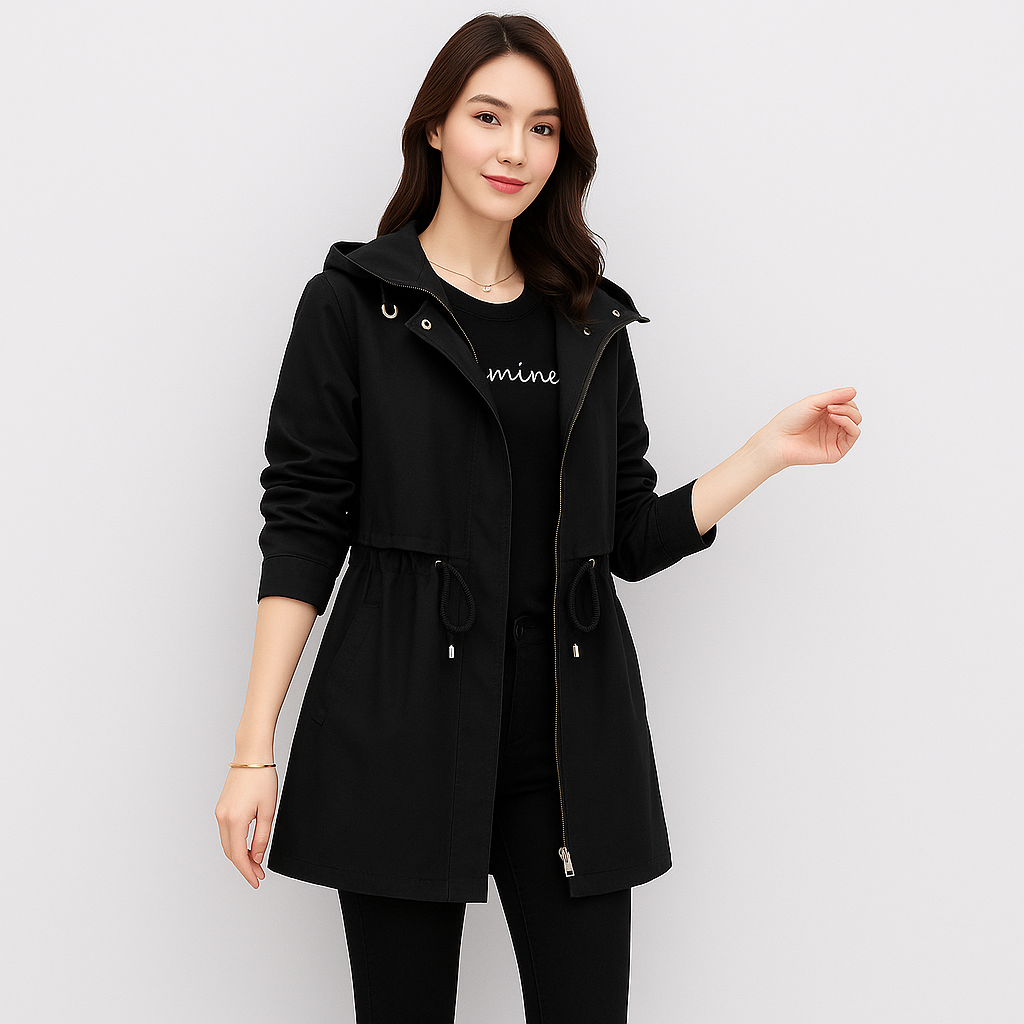 Savanna | Eleganter Trenchcoat mit Kapuze